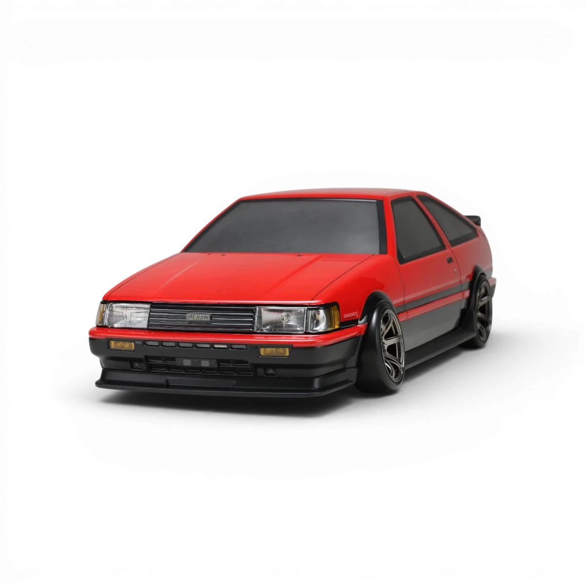 Kit de carrosserie pour Toyota Corolla AE86 Levin 3 portes, marque Team Yokomo, détail de la carrosserie pour modèle RC.