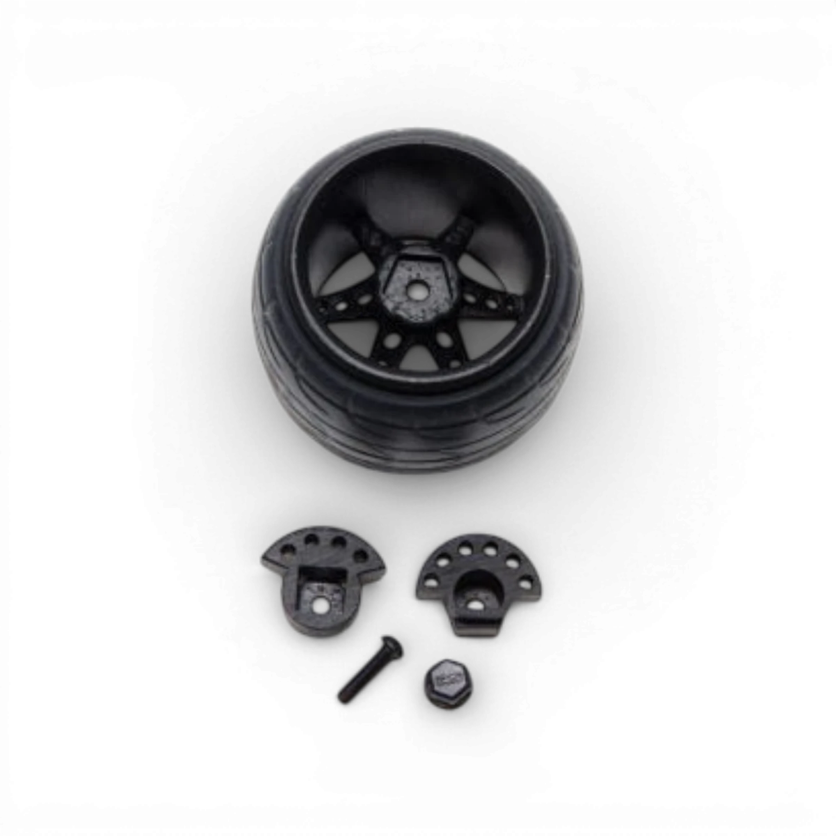Volant électronique pour Futaba et Sanwa, marque Src Sideways RC, avec poignée ergonomique et boutons de contrôle visible.