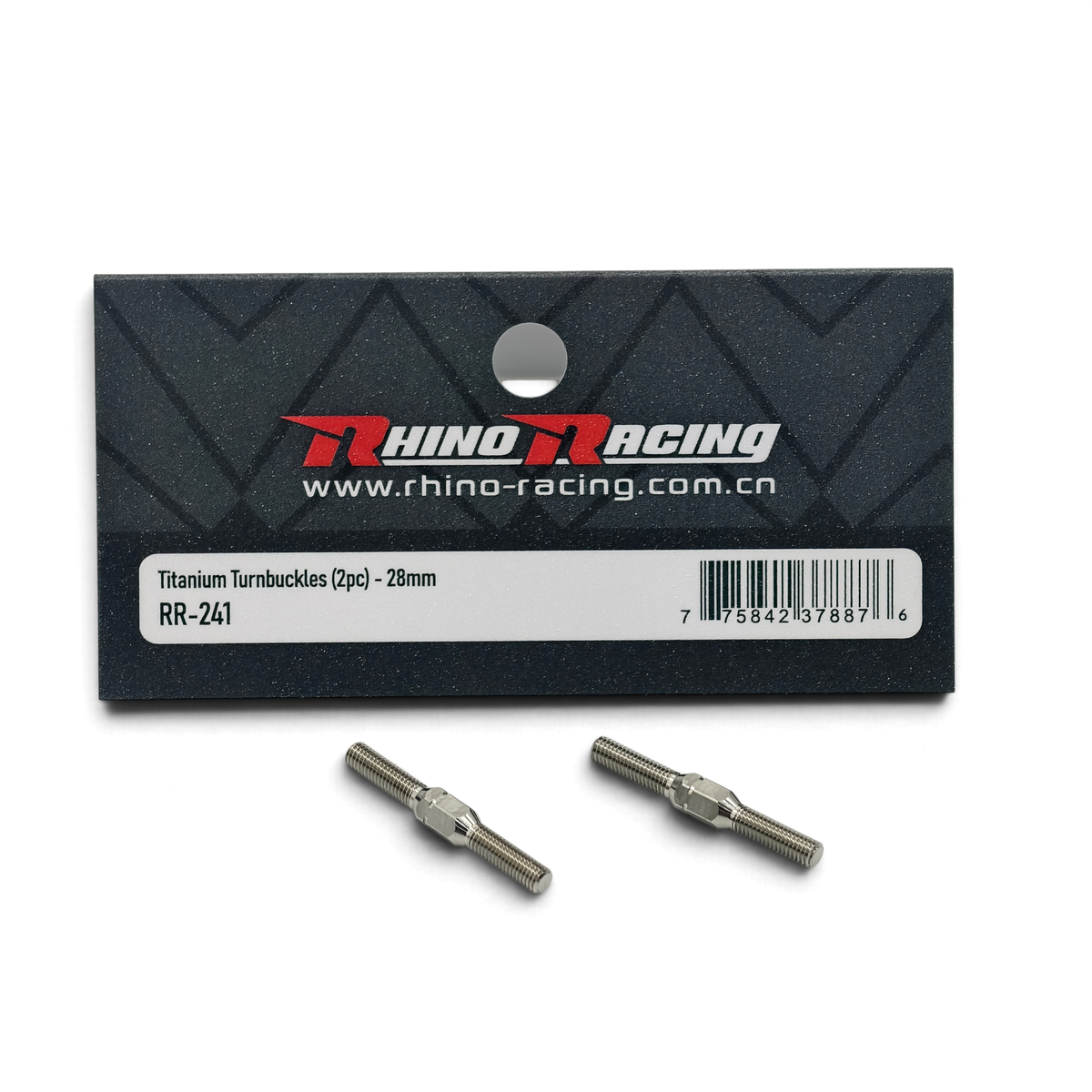 Titanové táhla 28 mm DriftParadiZ, sada 2 kusů pro RC auto