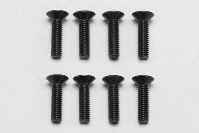 Huvudstålskruvplats 2,5x10mm - 8st - YOKOMO - ZC-F2510