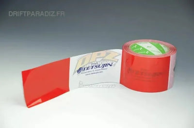 Adhésif look vibreur Rouge/Blanc 5 x 50 Mètres  - TETSUJIN - TT-7049