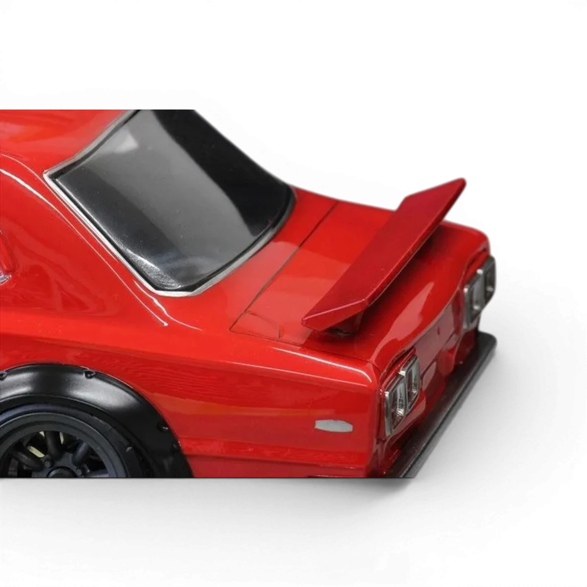 Aileron classique de personnalisation Pandora RC, en plastique noir avec détails métalliques, conçu pour l'aéromodélisme.