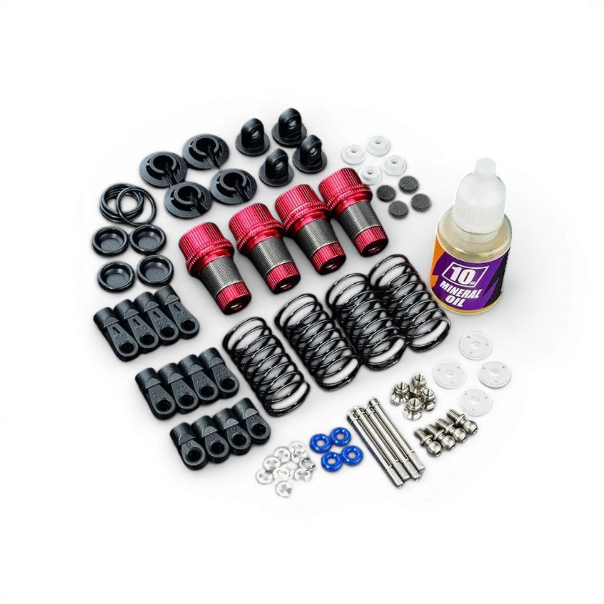 Amortisseurs en aluminium réglables TR60 rouges de Max Speed Technology, pièces détachées pour voitures de drift.