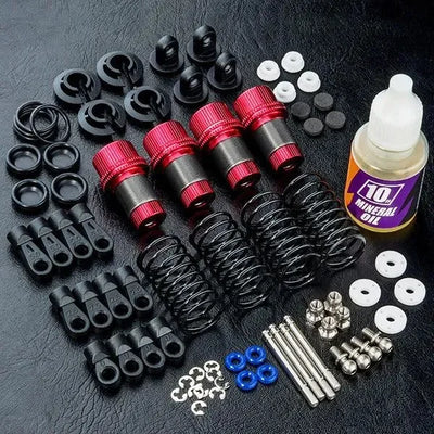 Assorbitori di shock in alluminio regolabile ROSSO TR60 - MST - 820121R