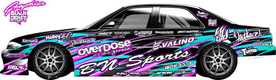 Autocollant - décoration complète - Bn sports V2 - BlackDrift - BDG0063