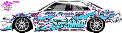 Sticker - Complete decoration - Hardtuned -V2 - Blackdrift - BDG -0022 - Hardtuned -V2