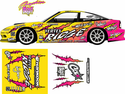 Autocollant - décoration complète - Vertex - BlackDrift - BDG0030 - Vertex-1