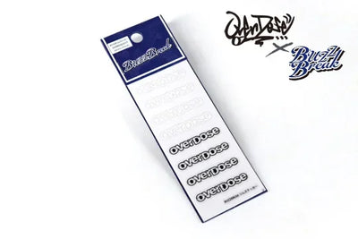 Autocollants de Jante Découpés (OVERDOSE Type / Noir ・Blanc) - OVERDOSE - BB-ST-008