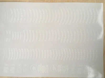 Autocollants - Pour pneus - 47 - BlackDrift - Sponsor-47