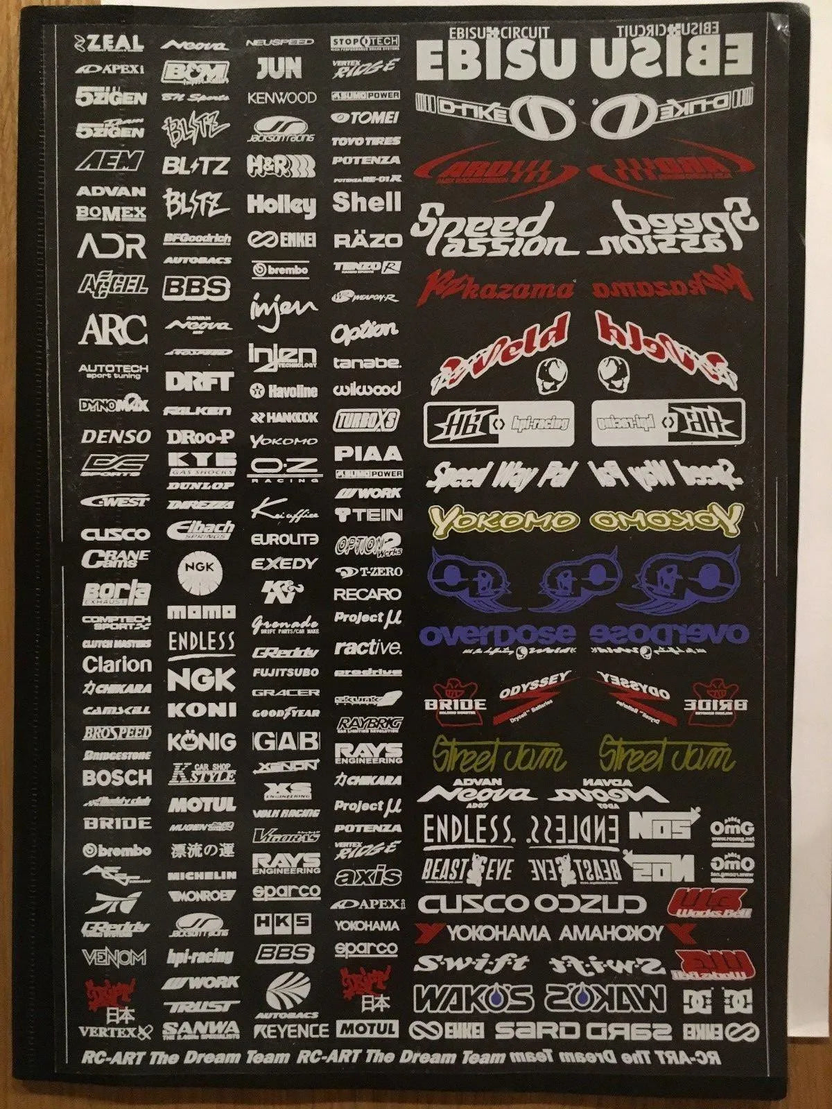 Autocollants - Sponsors - 34 - BlackDrift - DriftParadiZ