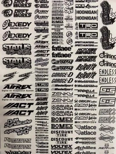 Samolepky - Malí sponzory - 18 - Blackdrift - Small -18