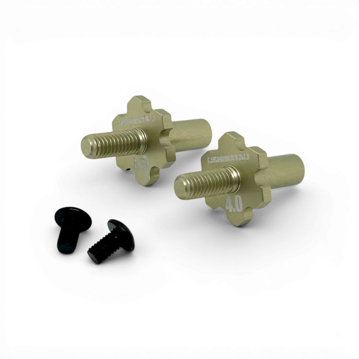 Asse ruota anteriore in alluminio HRP 4mm 
