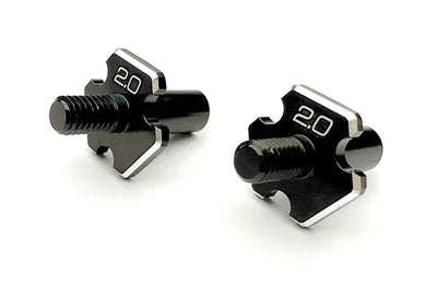 Axes Essieu Avant Aluminium 2.0 mm pour RDX (x2) – Rêve D – D1-010FA2