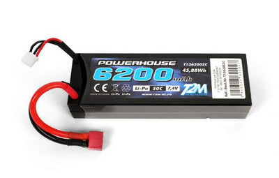 Batterie LiPo 2S 7.4V 6200 mAh 50C - T2M