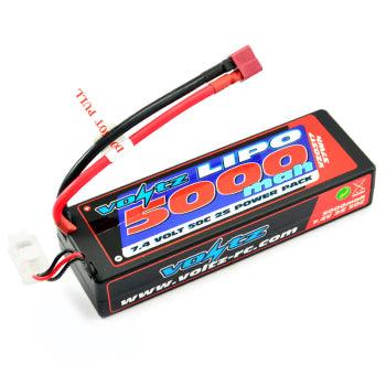 Batterie Lipo 5000mah 2S 7.4V 50C Dean - Voltz