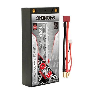 batterie Lipo LiHV 7.6V 4000mah 120C LCG short - GAONENG - GNB40002S120iHV