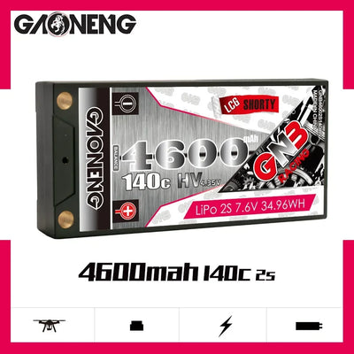 batterie Lipo LiHV 7.6V 4600mah 140C LCG short - GAONENG - GNB46002S140iHV