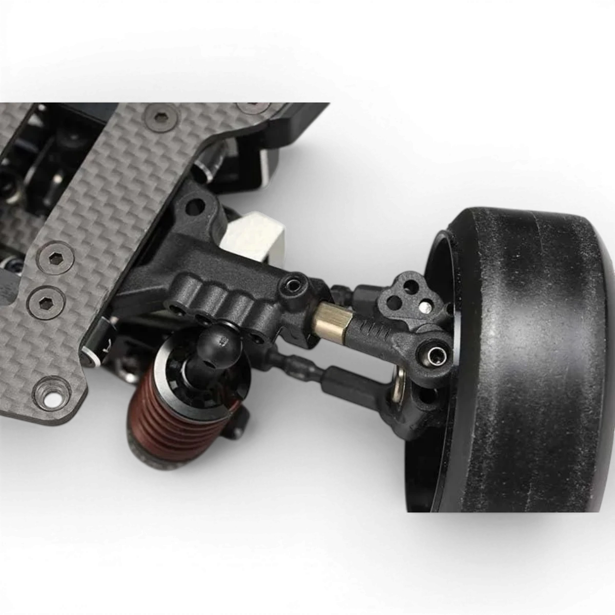 Biellettes en aluminium de 27mm pour triangles inférieurs, pièce détachée Team Yokomo, montage précis pour voitures RC