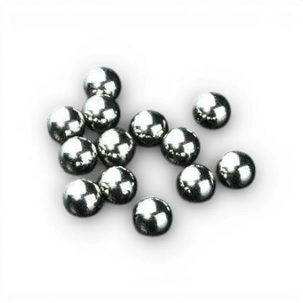 Billes de 3 mm de la marque Max Speed Technology, pièces détachées pour accessoires ou jouets, en plastique blanc.