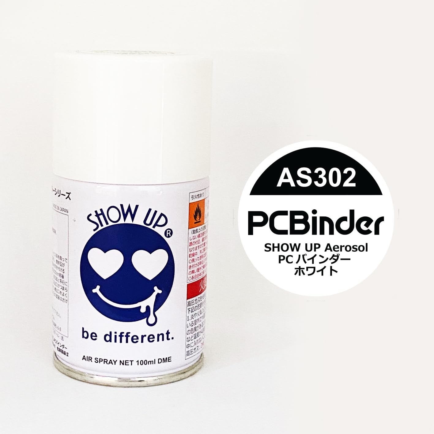 BINDER - Peinture aerosol 100ml PCBinder Blanc - Show UP - DriftParadiZ