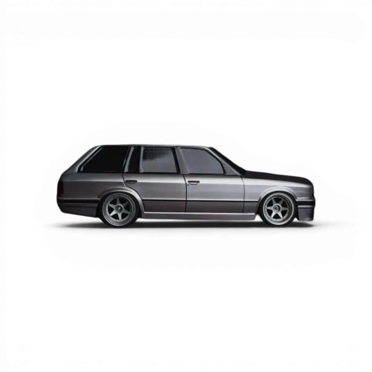 Carrosserie BMW E30 Touring Aplastics RC pour modèle réduit, détails réalistes et finition précise.