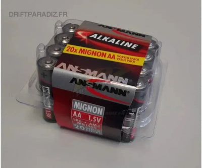 Boite de 20 piles alkaline AA 1,5V - LR6 - ANSMANN - 500609050