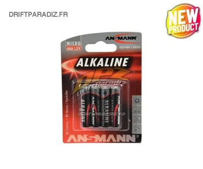 Boite de 4 piles alkaline AAA 1,5V - LR3 - ANSMANN - 500609044