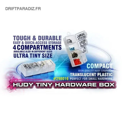 Boite de rangement 4 compart. - Petite - HUDY - 298016