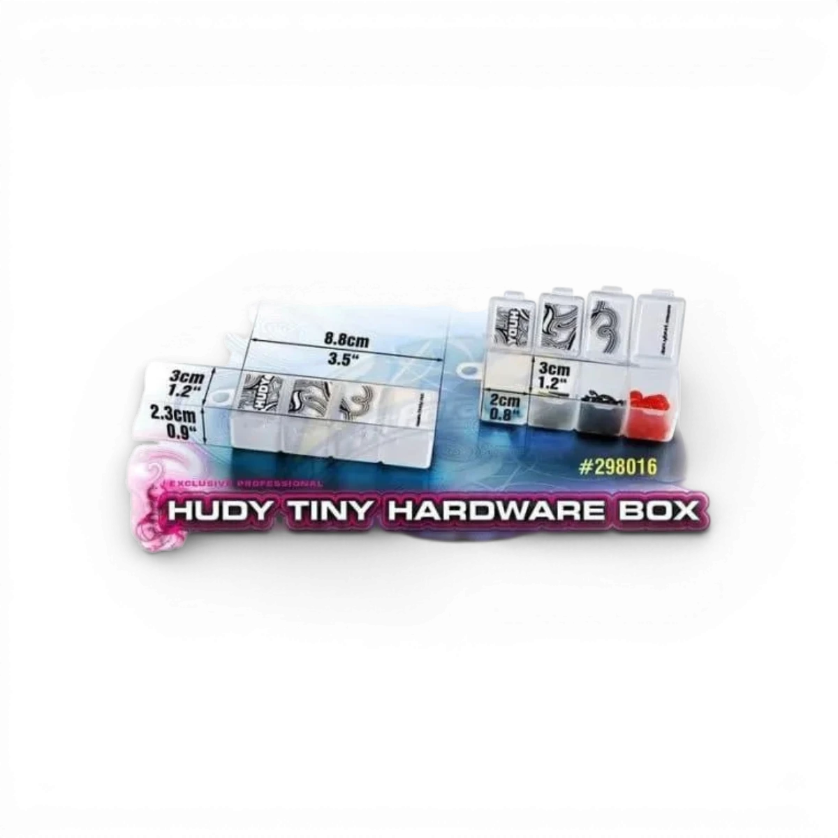 Boite de rangement 4 compart. - Petite - HUDY - DriftParadiZ