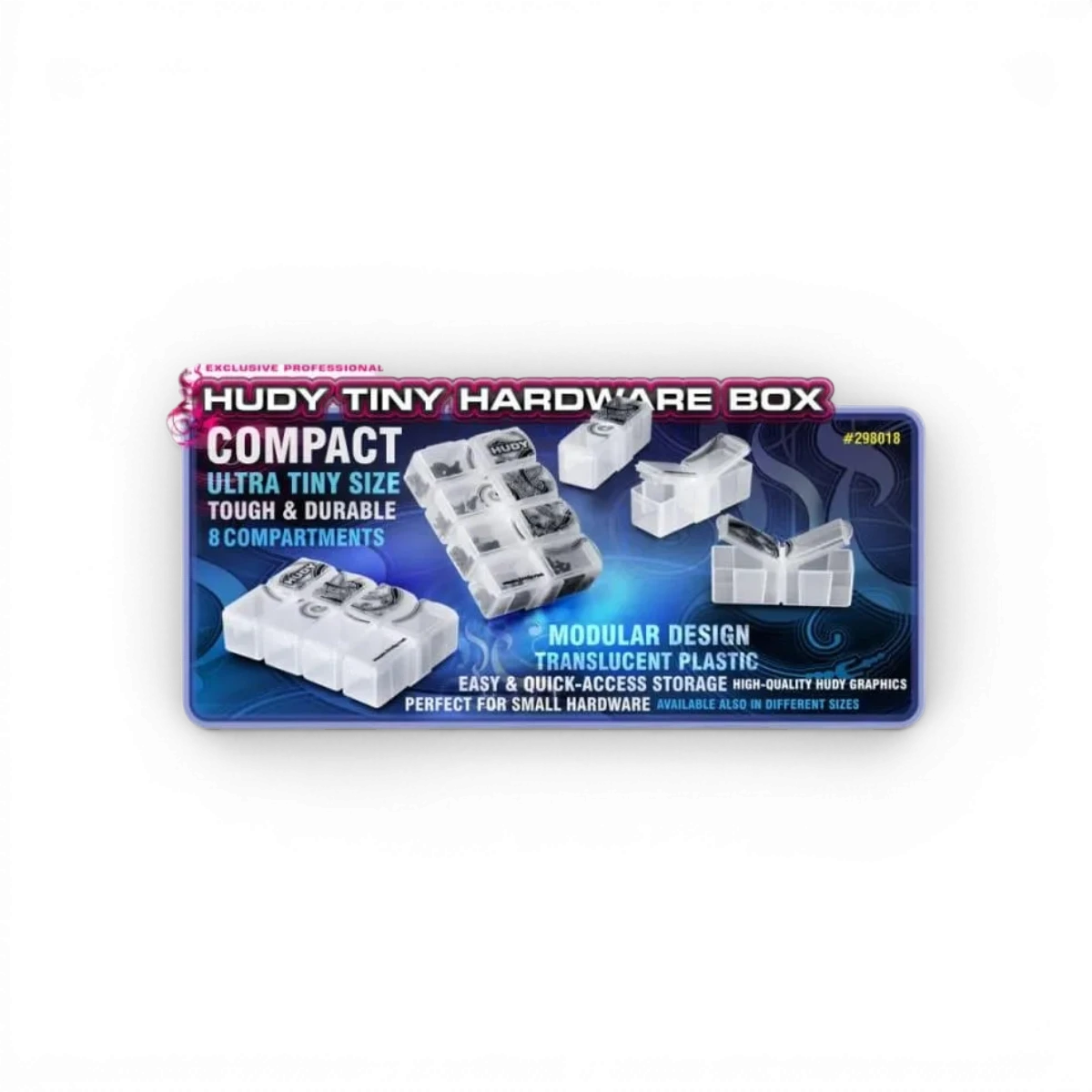 Boite de rangement 8 compart. - Petite - HUDY - DriftParadiZ