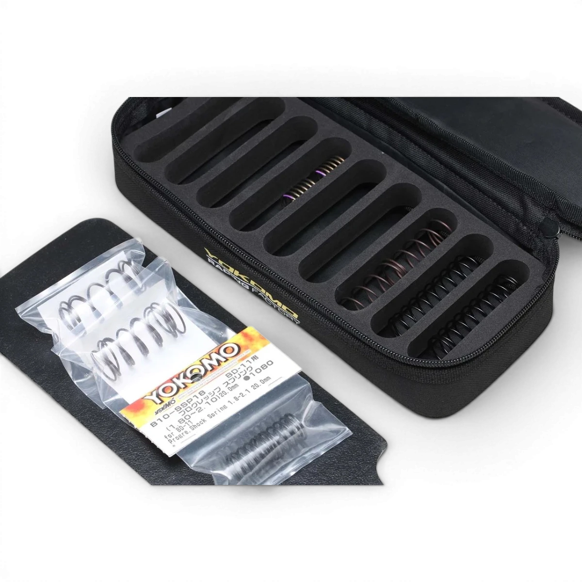 Boîte de rangement pour ressorts d’amortisseurs Team Yokomo, accessoires pour organisation de pièces de voiture RC.