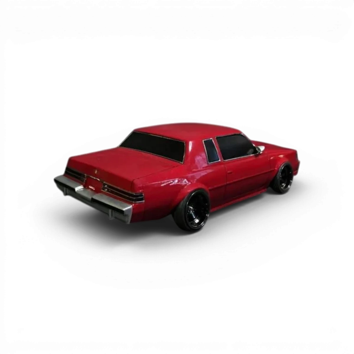 Modèle de carrosserie Buick Grand National en plastique pour voiture RC, fabriqué par Aplastics RC, vue de face avec détails précis