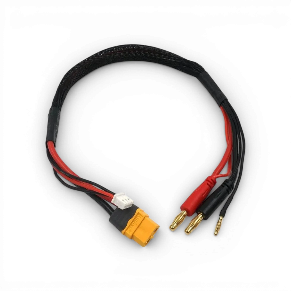 Cable 35cm XT60/PK 4mm pour chargeur - Yeah Racing - DriftParadiZ