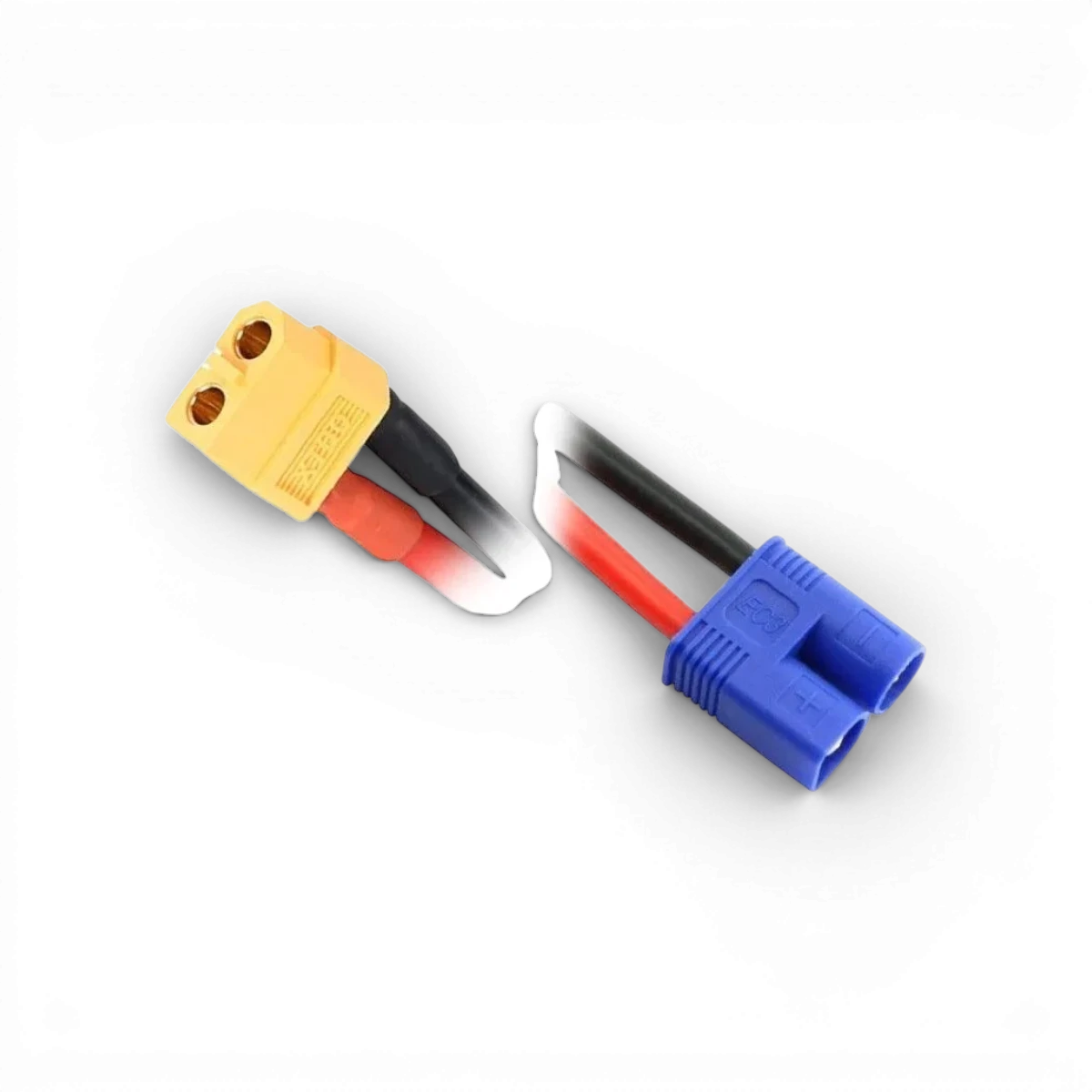 Câble de charge XT60 vers EC3 de 15cm, câble électronique absima pour connecteurs RC et batteries.