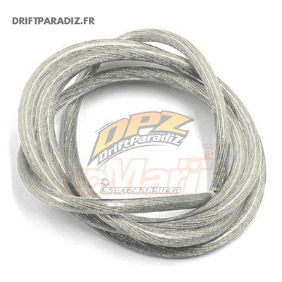 Cable gris argent transparent 12AWG 1M - Yeah Racing