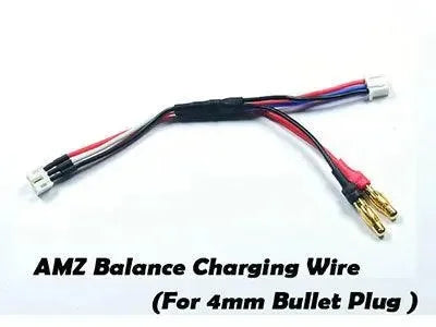 Cables charge lipo mini drift [prise pk 4 mm] -  Atomic Rc - IC-091
