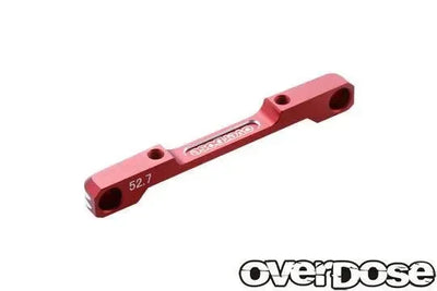 Cale triangle inférieur aluminium 52.7mm - Rouge - OVERDOSE - OD2927