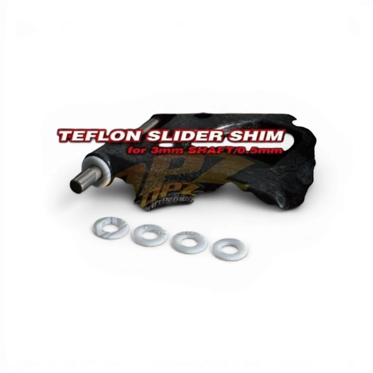 Cales en Teflon de 0,5 mm à faible friction pour axes de 3 mm, pièce détachée de la marque Team Axon.