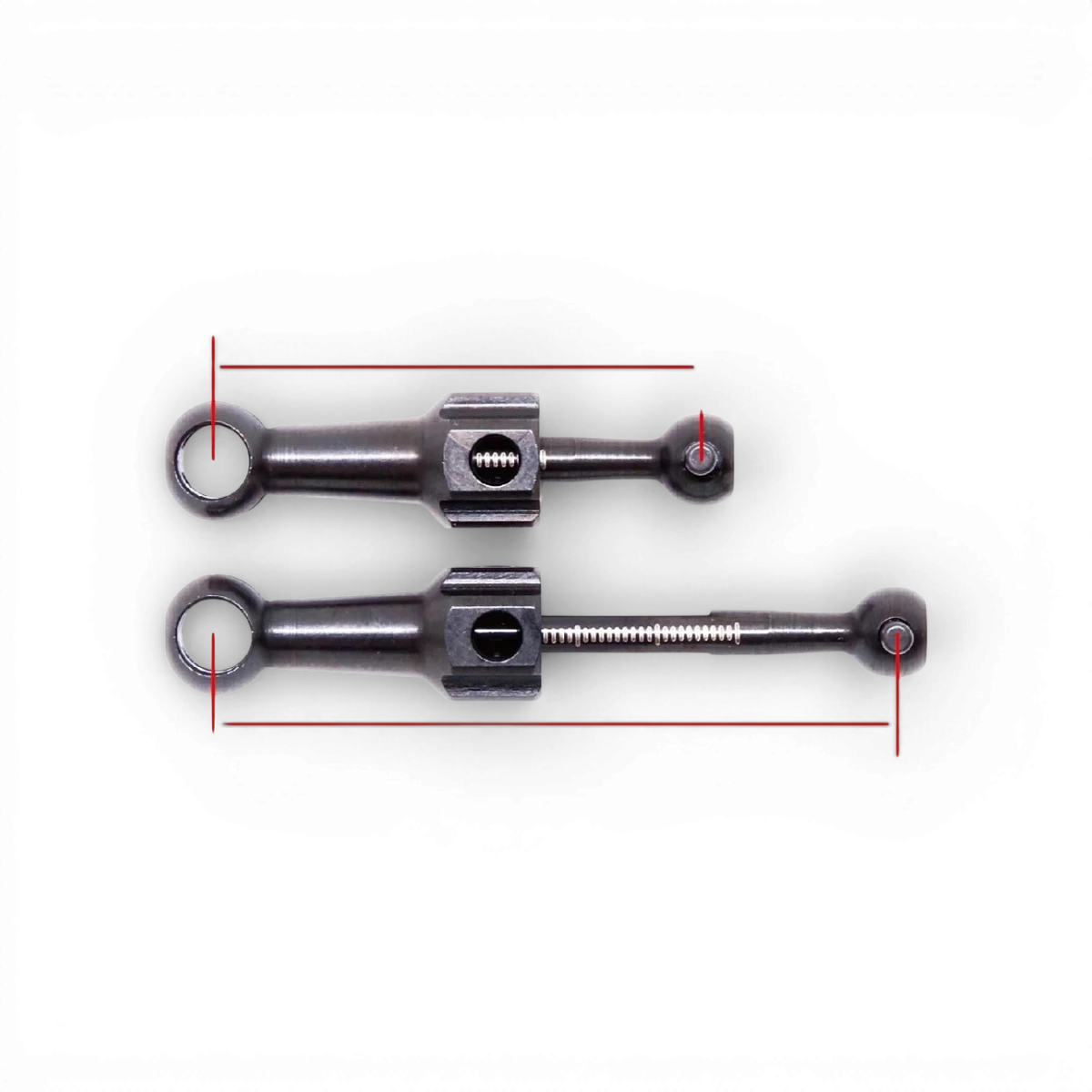 Cardans ajustable Wrap-UP Next pour pièces détachées, 30-42mm, montrant la connexion flexible et la finition métallique.