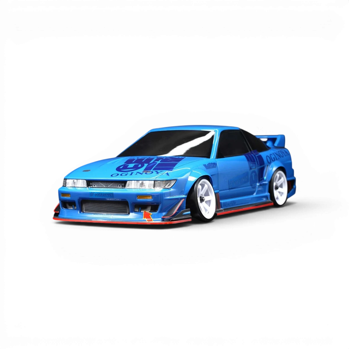Carrosserie Nissan Sileighty Sayaka pour drift, modèle spécial Team Yokomo, avec détails de carrosserie pour voiture RC.