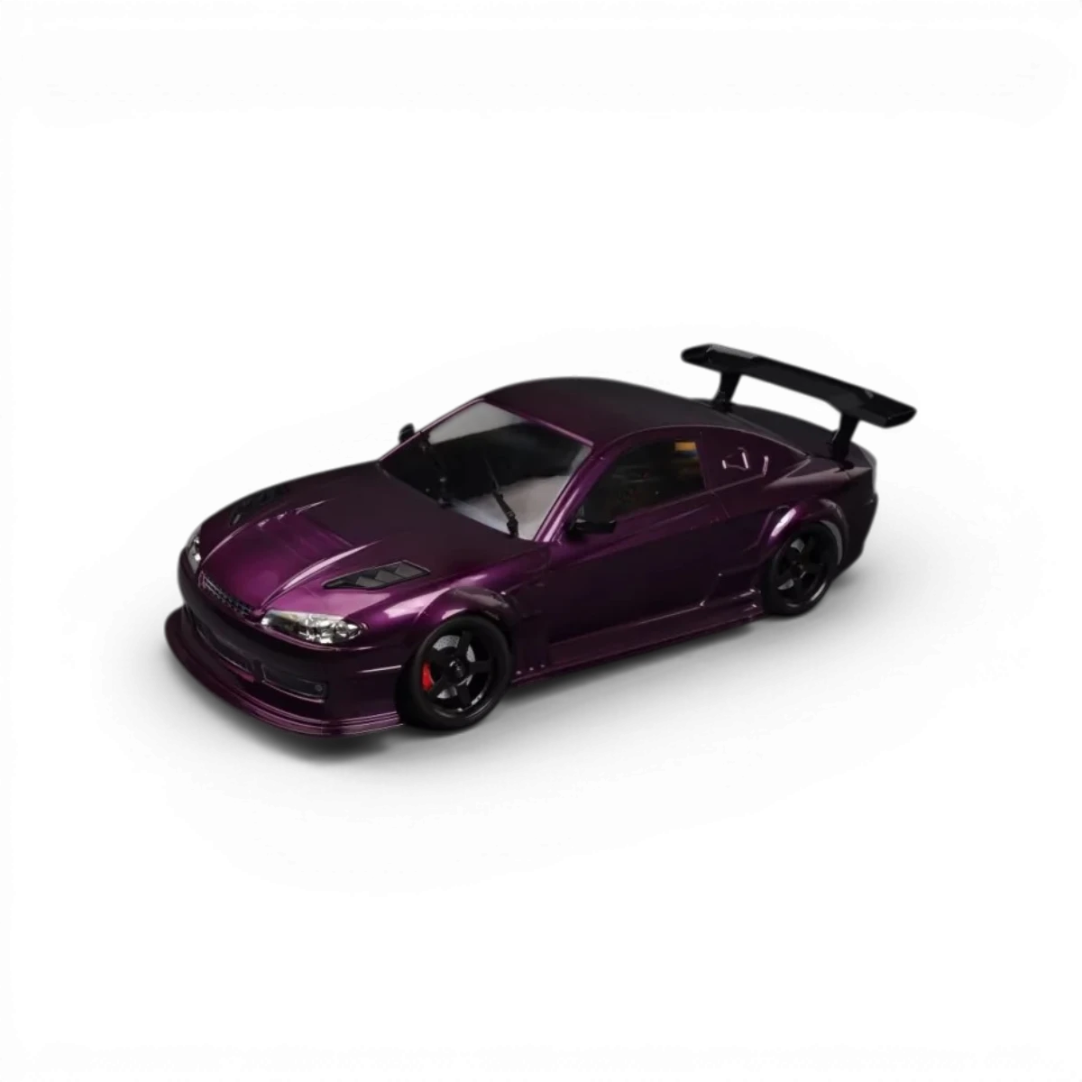 CARROSSERIE S15 DRIFT + AILERON + SUPPORT LED + CACHE VITRE/STICKERS - HOBBYTECH - DriftParadiZ
