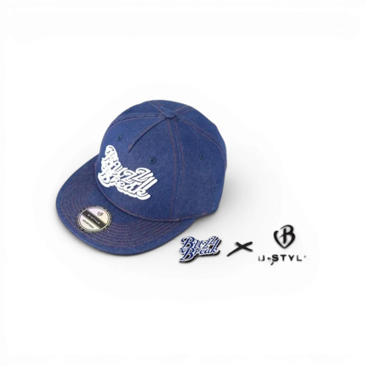 Casquette BuzzBreak × B-STYLE – Denim Bleu (Edition Limitée) - BuzzBreak - DriftParadiZ