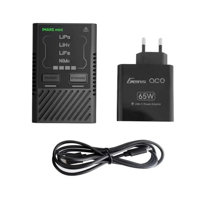 CHARGEUR IMARS MINI USB-C 2-4S & ADAPTATEUR 65W (EU)  - Gens Ace - GEA60WE1
