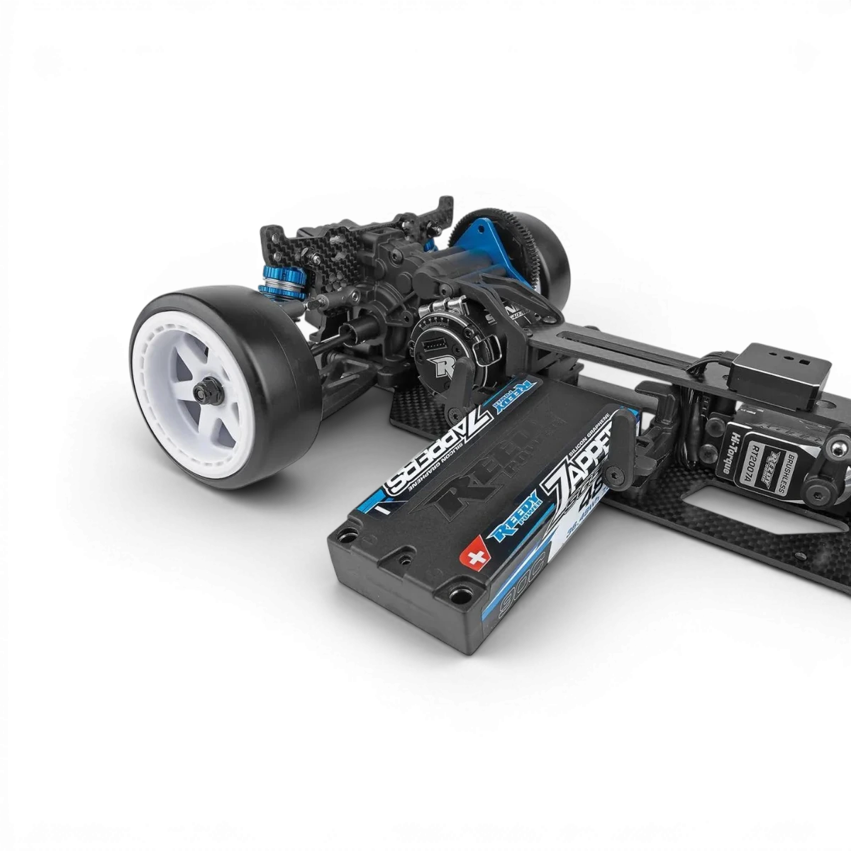 Châssis drift DC10 KIT de DriftParadiZ, avec composants en plastique et métal, pour voiture radiocommandée de drift.