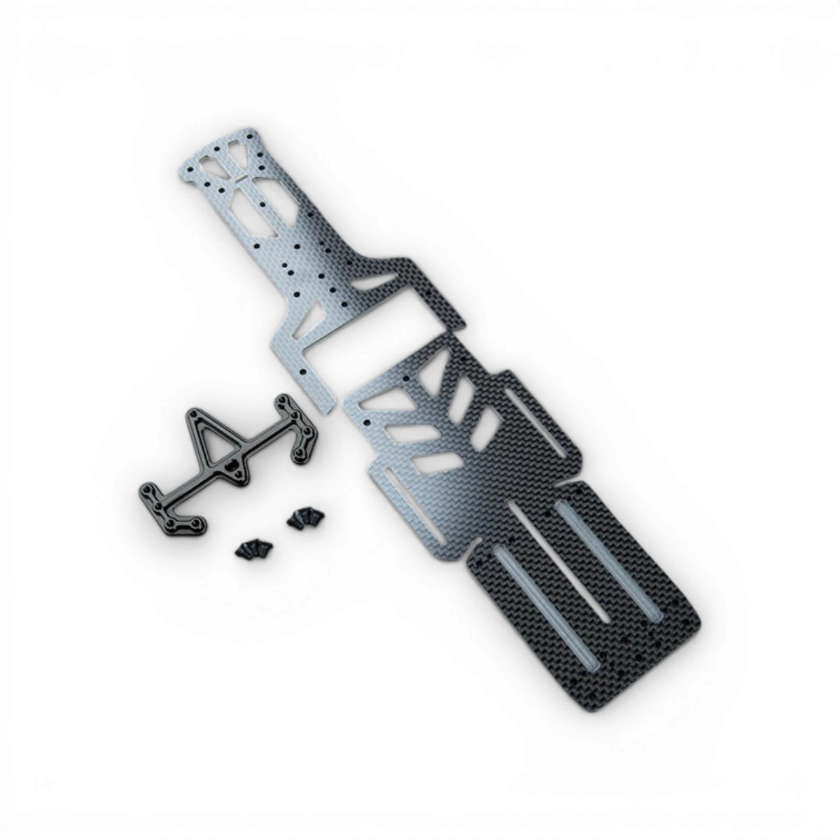 Châssis inférieur en carbone allégé pour RMX 4 avec empattement réglable, pièce détachée de Max Speed Technology