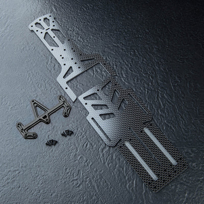 Chassis inferior em carbono leve com distância entre eixos ajustável RMX 4 (257 / 266 / 275) 