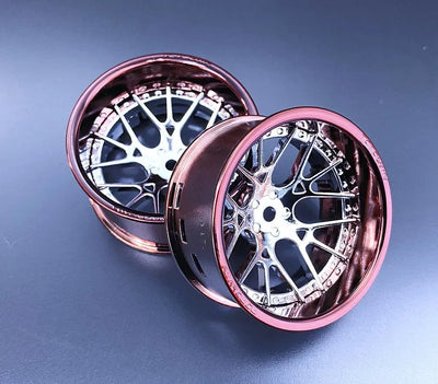 Chrome bronze Cercle + Lycoris Centre disque Chrome (2 pièces) - Tetsujin - TT-7675