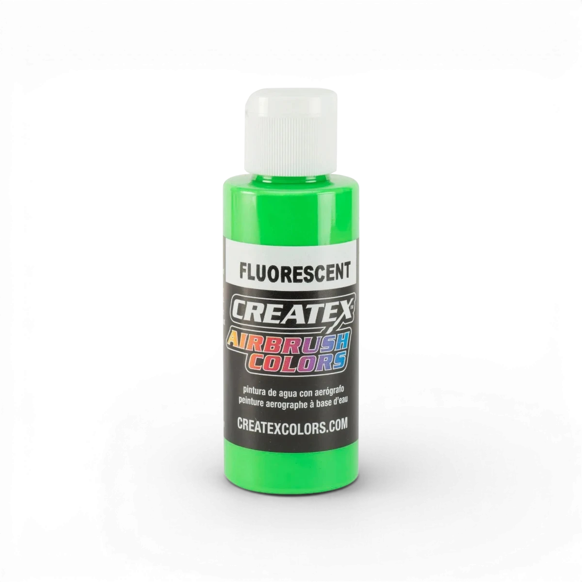 Peinture fluorescente verte Createx Classic Fluorescent, tube de peinture acrylique vibrant pour arts et loisirs créatifs.