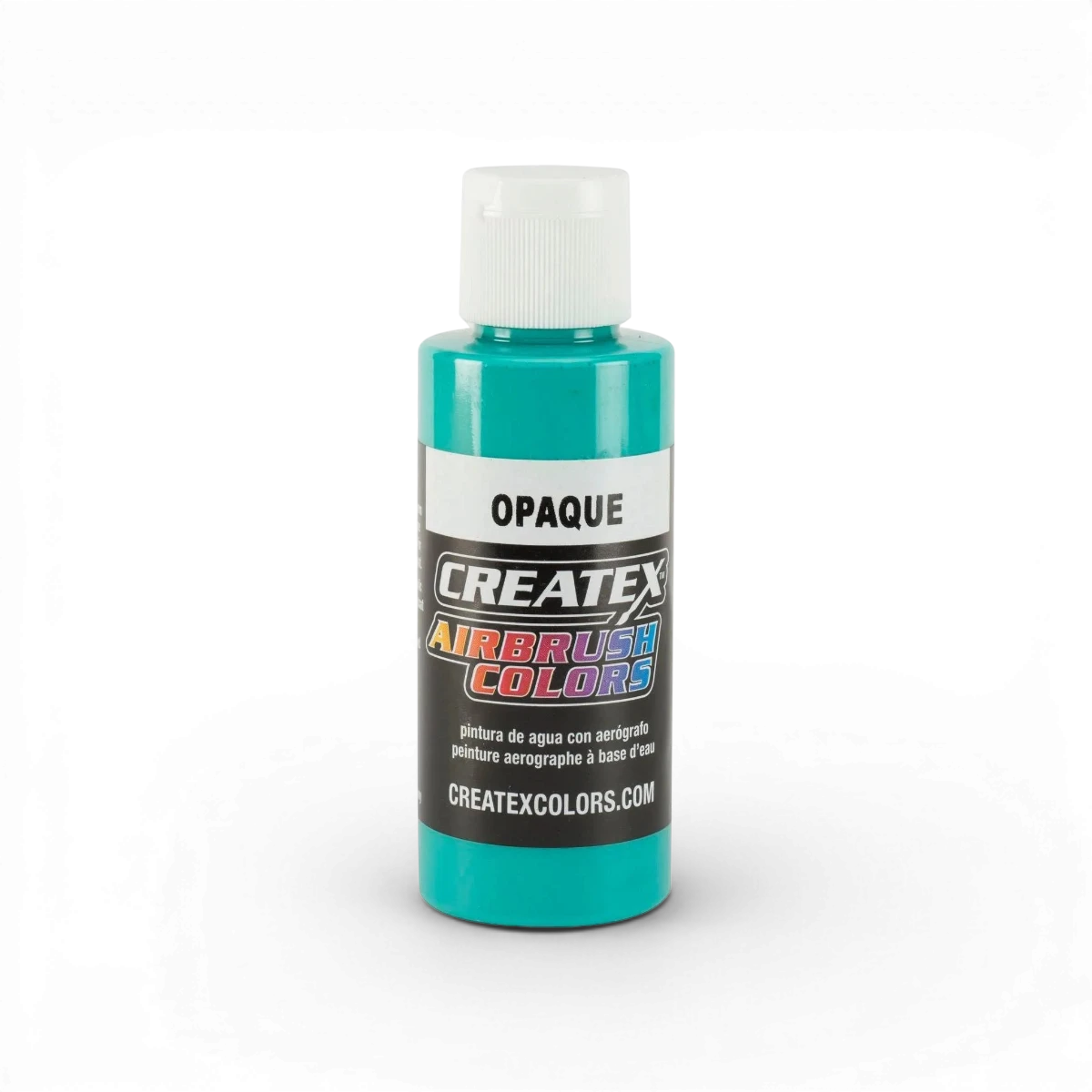 Peinture acrylique opaque classique Aqua de Createx Colors, tube de 125 ml, couleur bleue vibrante et couvrante.