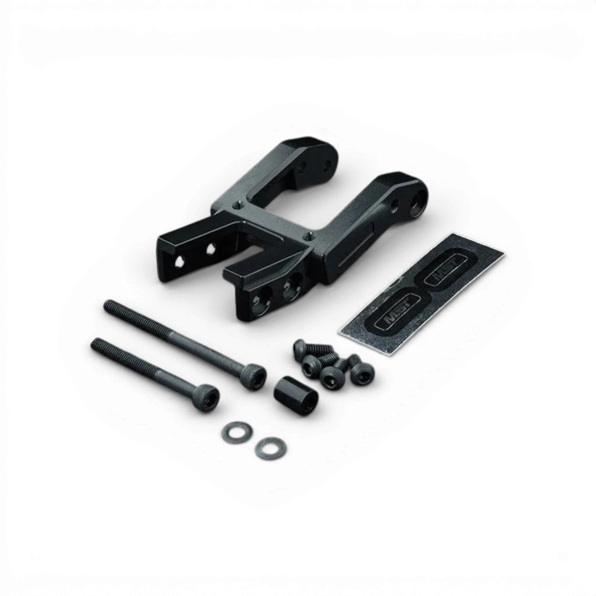 Connecteur platine supérieur intégré en aluminium noir pour pièces détachées Max Speed Technology, robuste et durable.